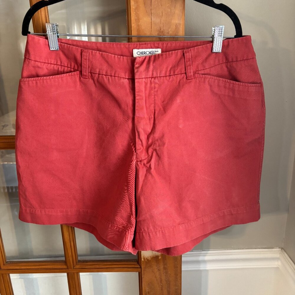 Cherokee Shorts Red Chino Women's SZ: 14